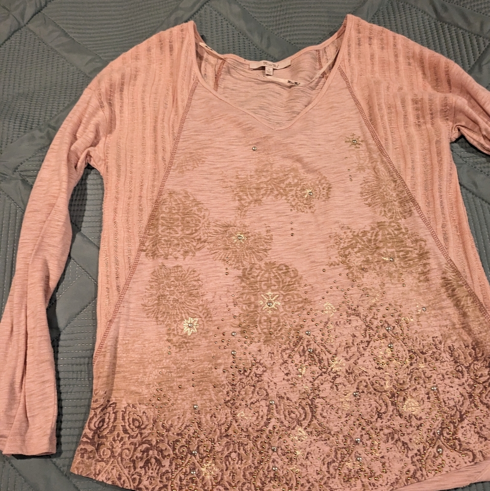 Detailed Pink Shirt